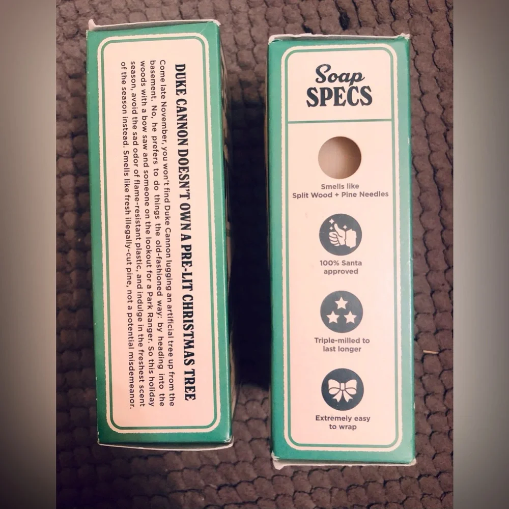 Duke Cannon Illegally Cut Pine Soap - 2 Bars - New Seasonal